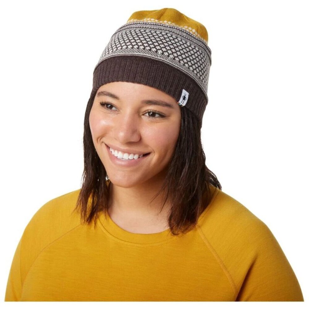Smartwool Popcorn Cable Beanie - Honey Gold Heather